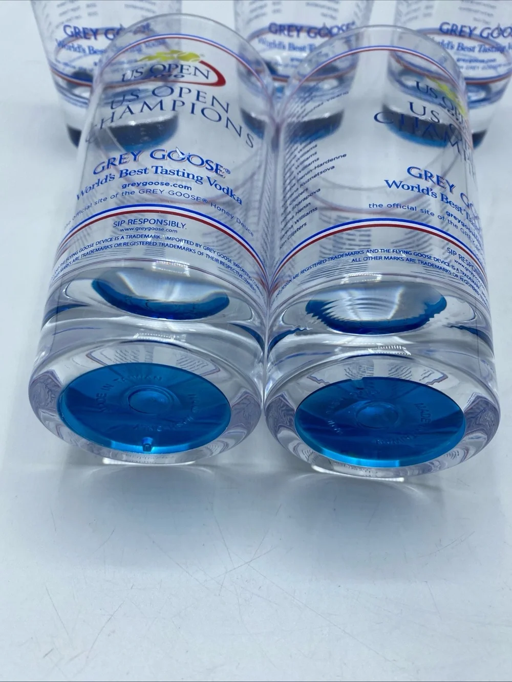 US Open Champions Grey Goose Plastic Cups Souvenir 6